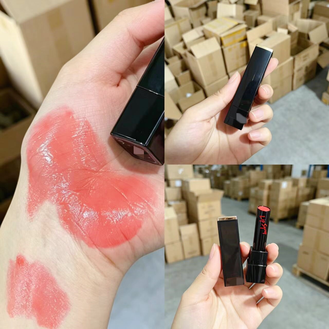 清透蜜桃珊瑚粉！韩国珂@家闪耀唇膏口红 滋润