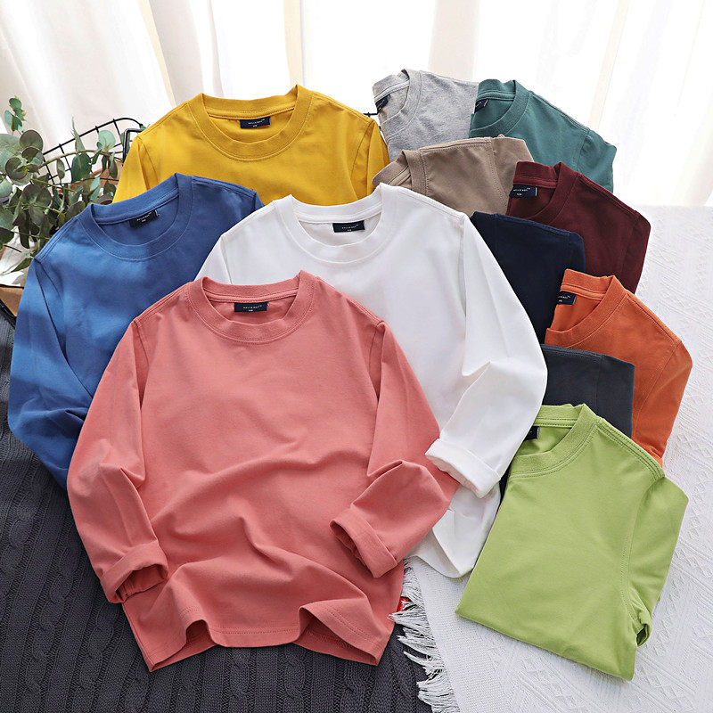 男童春秋长袖T恤2023新款中大童印花休闲圆领t上衣儿童纯色打底衫,童装/婴儿装/亲子装,T恤,淘宝优惠券,粉丝福利购,淘宝优惠卷