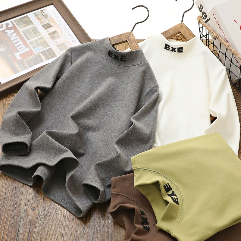 男童半高领打底衫2024秋冬季儿童德绒保暖潮上衣中大童加厚长袖T,童装/婴儿装/亲子装,T恤,淘宝优惠券,粉丝福利购,淘宝优惠卷