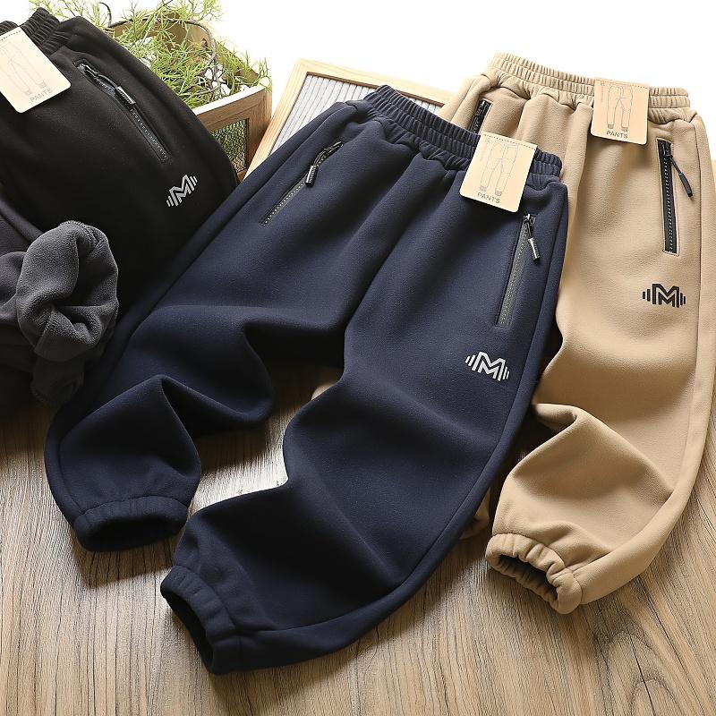 防风长裤奥粒绒运动裤宽松加厚潮