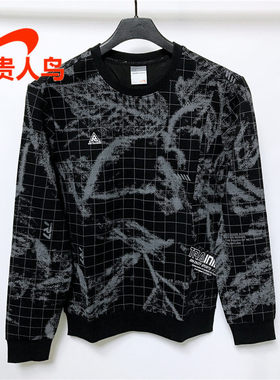 贵人鸟男卫衣2022秋春黑色ins潮圆领套头学生休闲国潮上衣4323P29