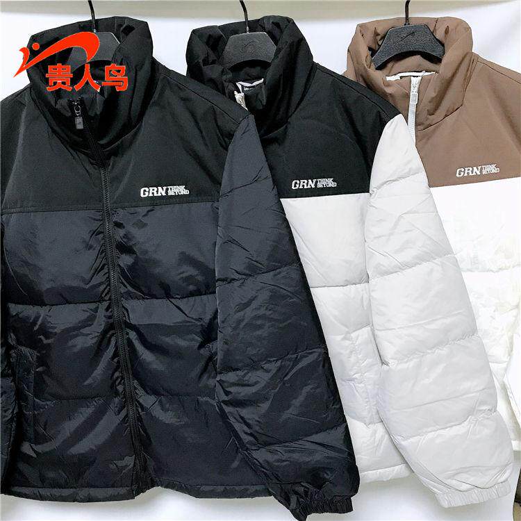 贵人鸟男装羽绒服正品2024冬新款宽松运动休闲立领保暖Y1245101