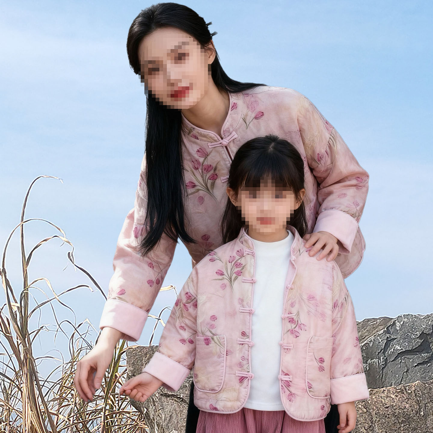 服装裁剪纸样新中式夹棉外套女童装成人唐装国风棉衣缝纫样板图纸,个性定制/设计服务/DIY,针织类定制/加工,淘宝优惠券,粉丝福利购,淘宝优惠卷