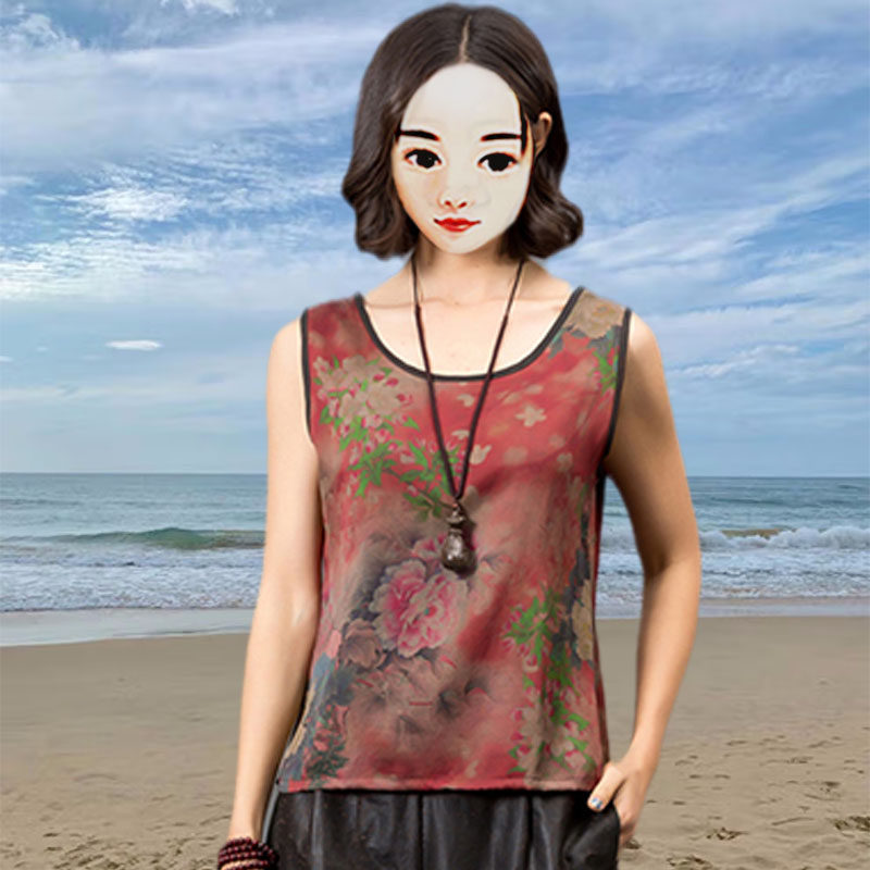 服装裁剪女背心马夹纸样样板图片