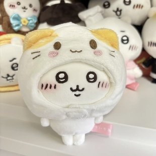 日本正版chiikawa吉伊多罗猫咪头套挂件棉花糖乌萨奇玩偶小八毛绒
