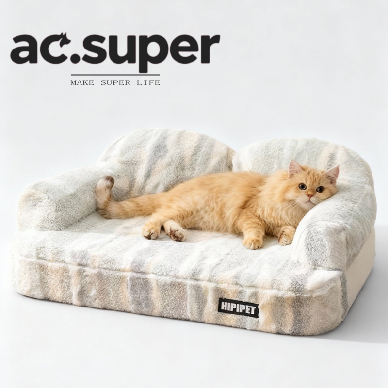 宠物窝垫秋冬季保暖乳胶沙发窝大空间狗窝靠枕护颈猫床猫睡觉猫