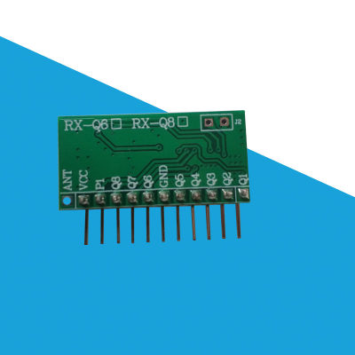 6路RF5V12V接收解码板超外差高灵敏无线模组高电平输出学习型模块