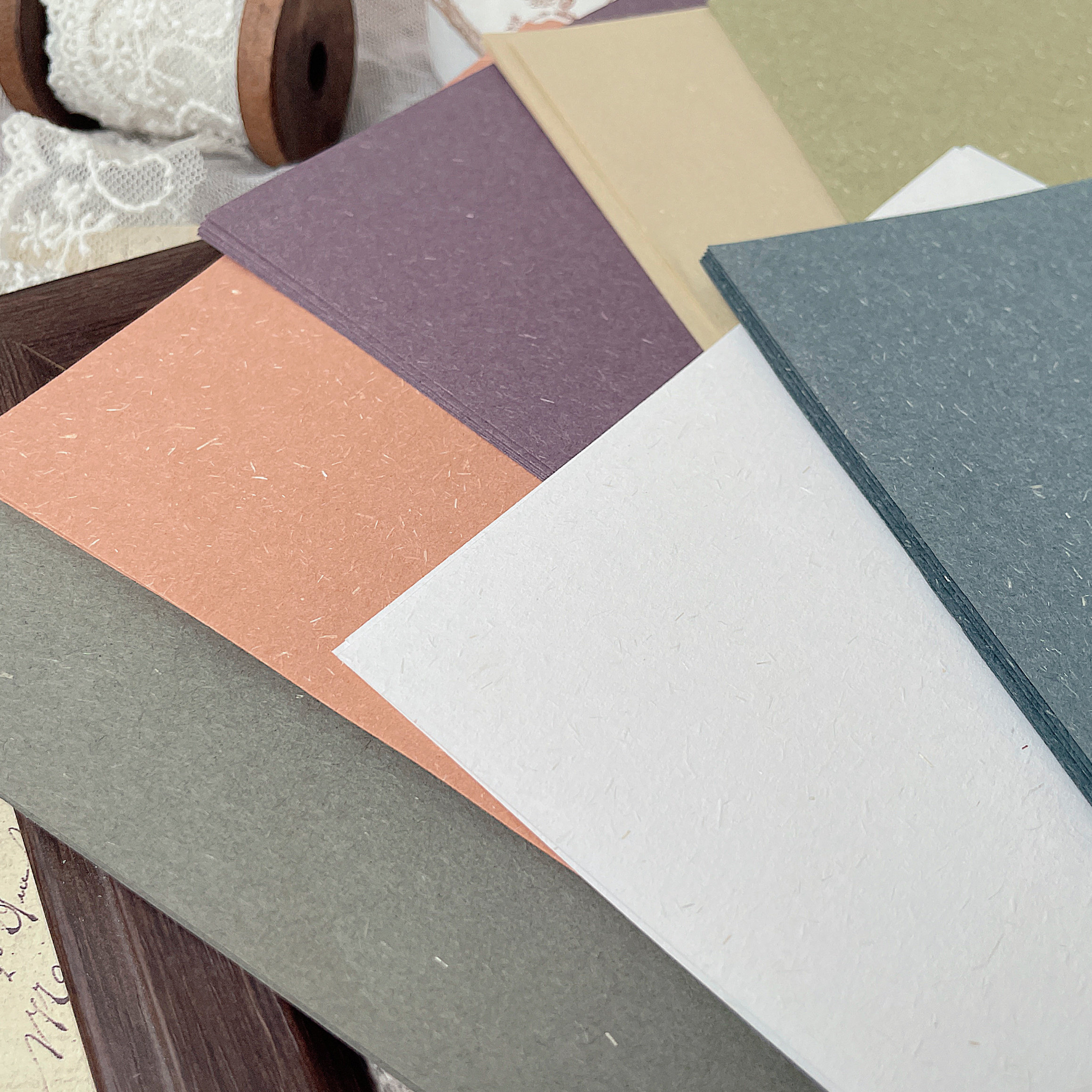 大地纸香草纸 大小姐特种纸 手帐印章拼贴打底a5 a4素材纸5张入