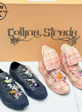 Converse x Collina Strada 70联名蕾丝格纹帆布鞋A19050CA19047C