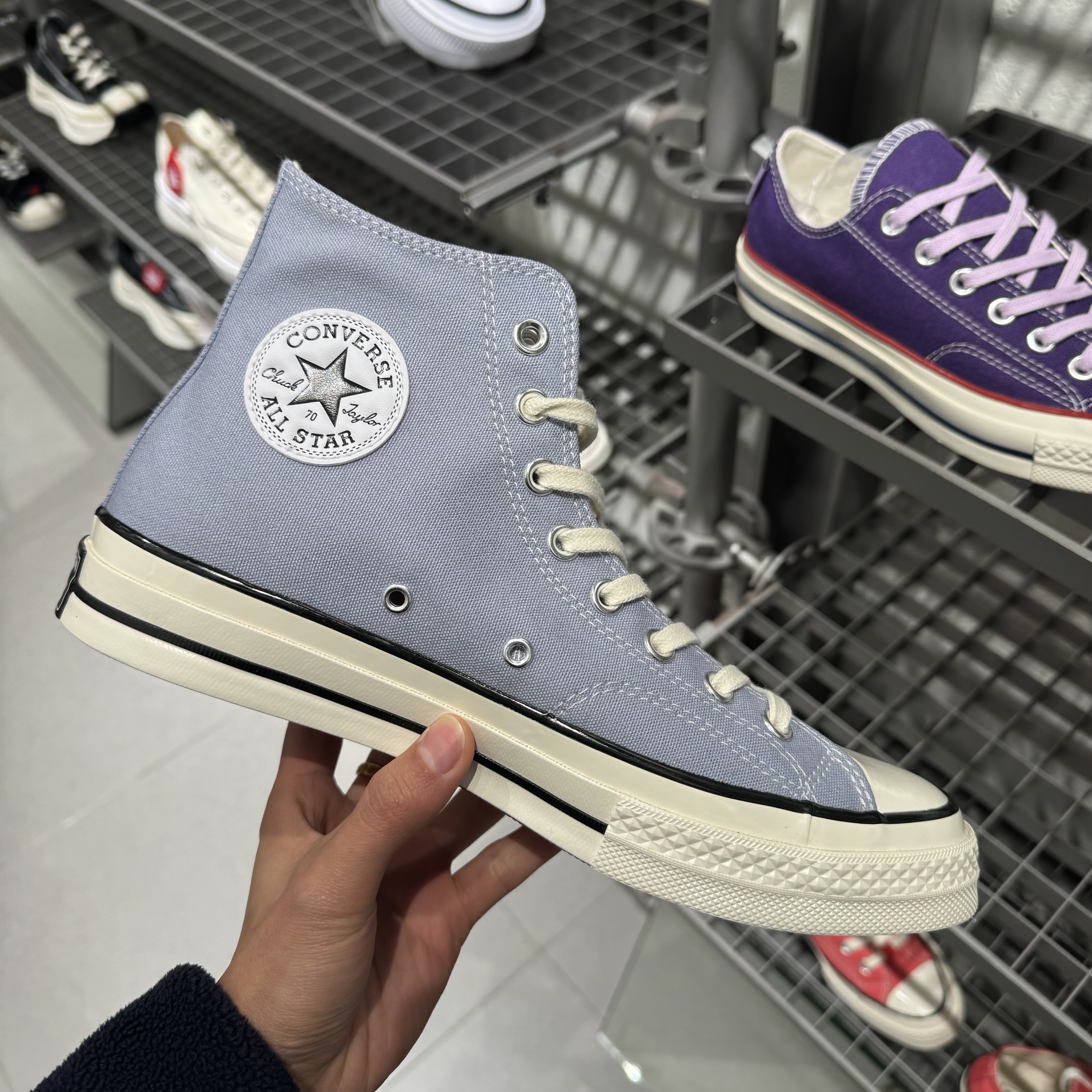 匡威Converse 1970s新款暮光紫高低帮男女同款休闲帆布鞋A16811C