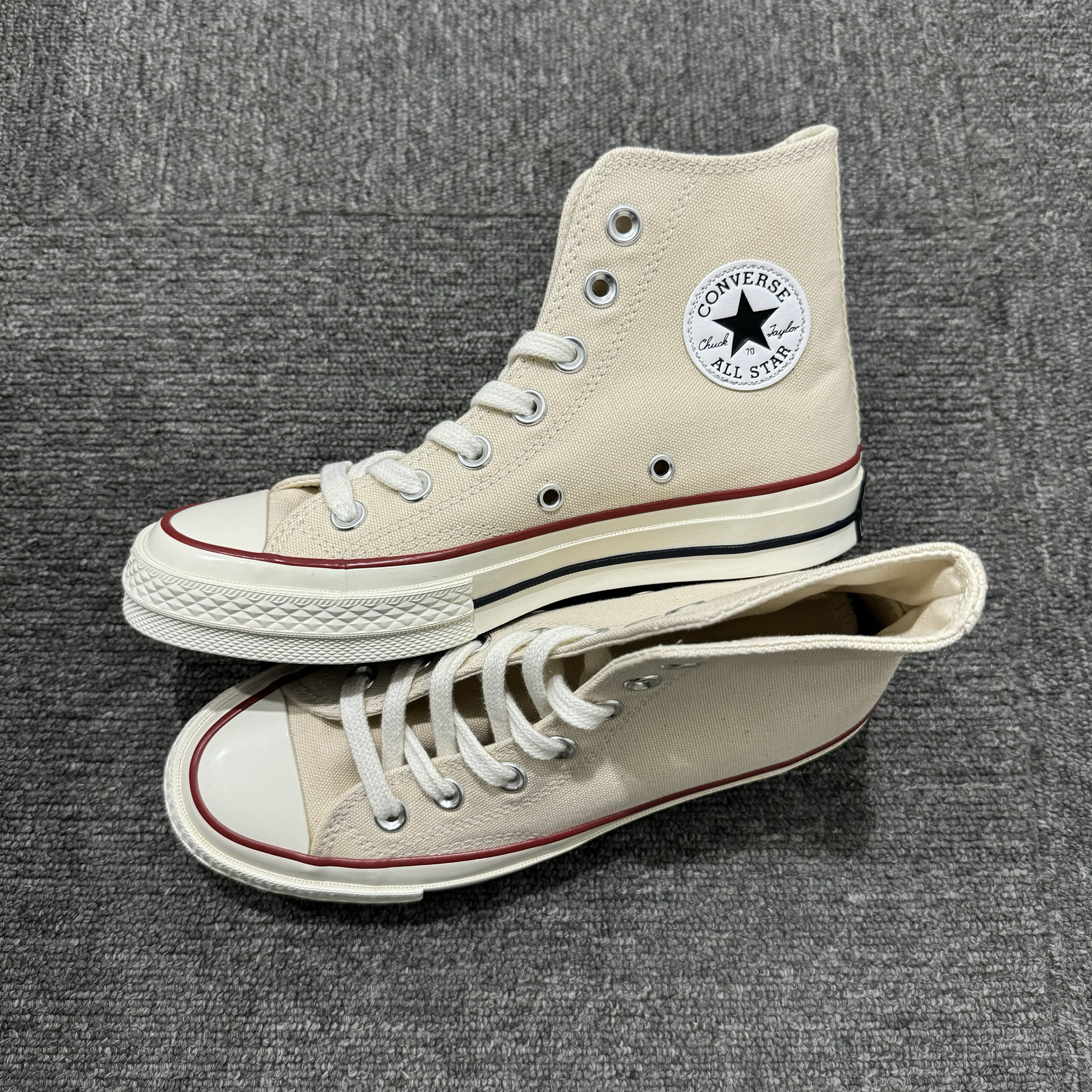 匡威converse 1970s米白色高帮帆布鞋男女休闲运动帆布鞋162062C图片