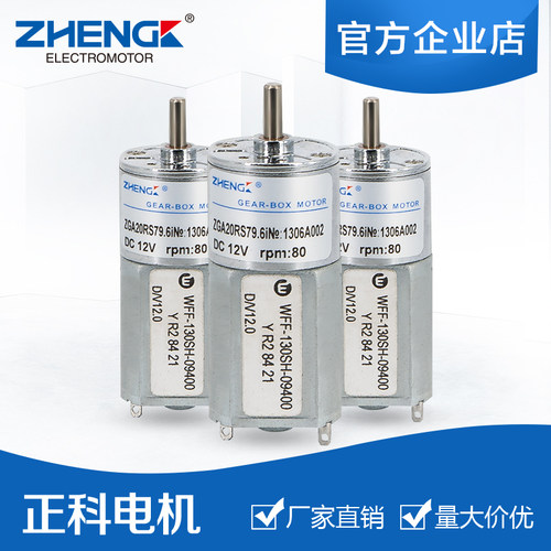 微型直流减速电机正科12V24V