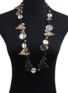 复古爱心魅力项链波西米亚吊坠