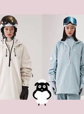 长白山咩咩西坡雪服租赁VECTOR冰川蓝色白色男女同款