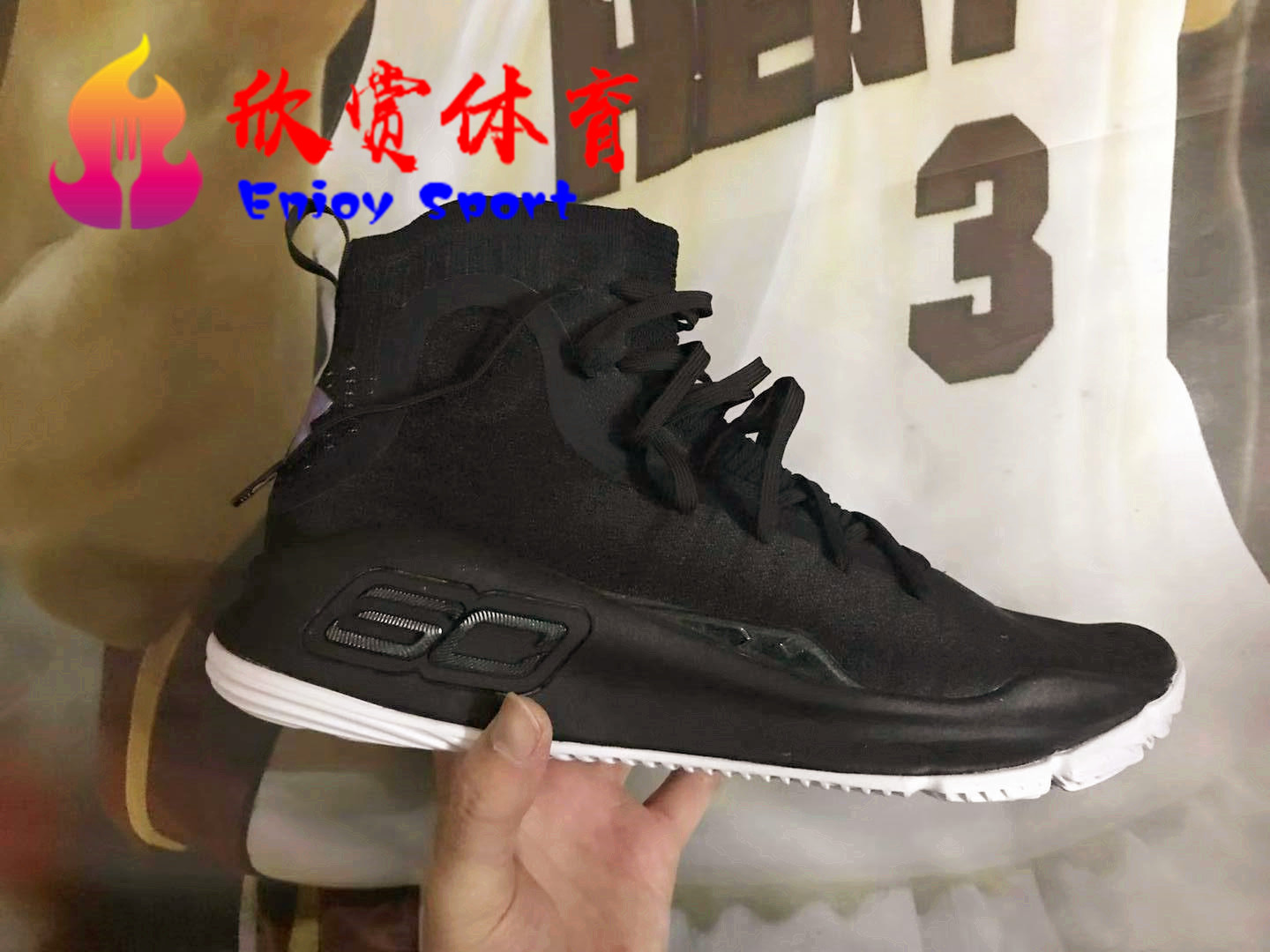 UA 安德玛 库里4 Curry 4 圣诞节 全明星 炫彩黑紫 1298306-014