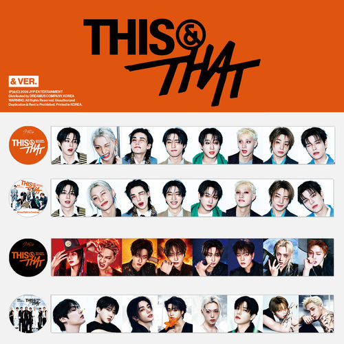 StrayKids和纸胶带THISTHAT手账贴ITZY周边可爱手撕贴画人物装饰