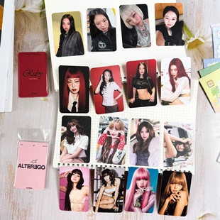 粉墨JENNIE照片卡 金珍妮Lisa个人solo专辑周边小卡自印明星卡ins