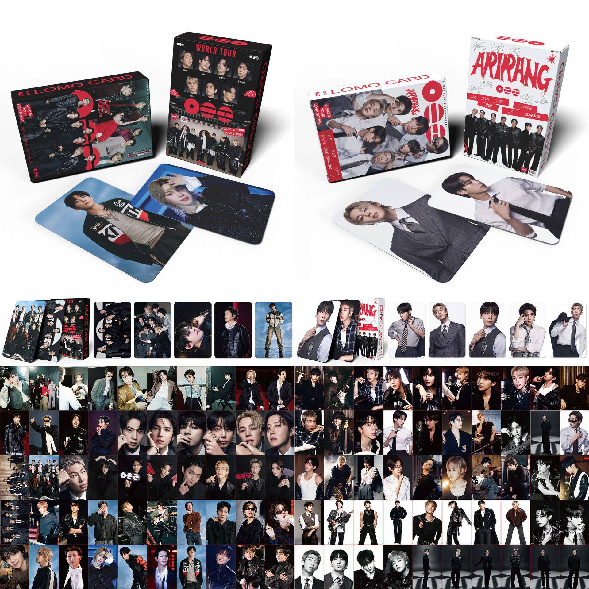 55张防弹少年团小卡回归专辑ARIRANG明星周边收藏卡片lomo卡照片