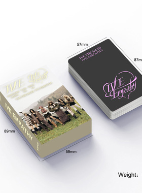 现货55张IVE第三张迷你专辑Empathy小卡LOMO card收藏卡张元英ins