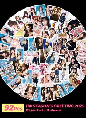 现货92pcs韩流TWICE贴纸 兔瓦斯粉丝应援涂鸦装饰贴画DIY手账贴