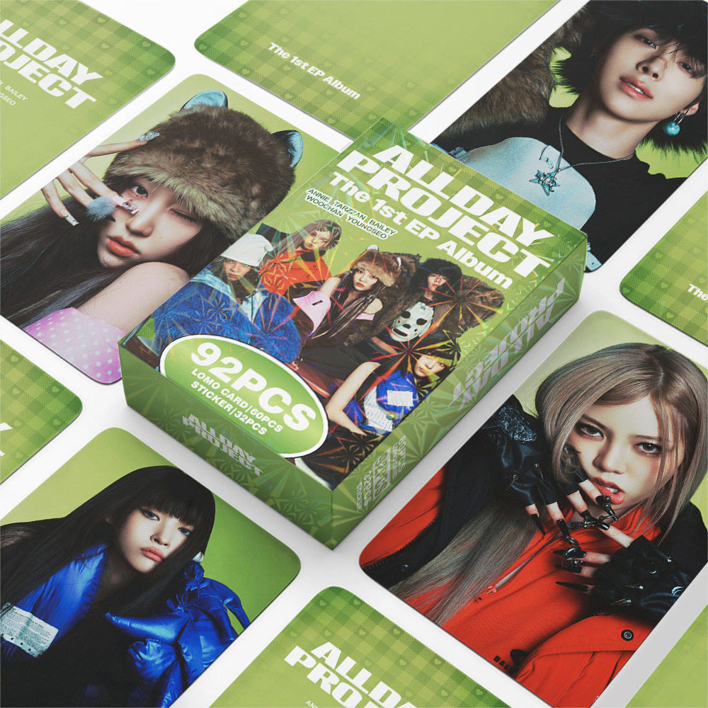 92张小卡ALLDAY PROJECT新专明星写真照片卡文具贴纸LOMO卡片礼物