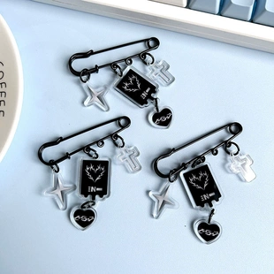 挂件 亚克力胸针 胸饰 饰品 周边ins 新款 JAY金善禹 E团卡通别针