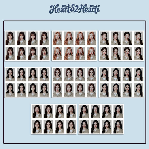 Hearts2Hearts心妹SUMBA KKOKJIL综艺周边H2H周边证件照一寸照片