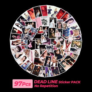 97张BP贴纸 DeadLine专辑周边2026新款DIY装饰手账贴画 粉墨应援