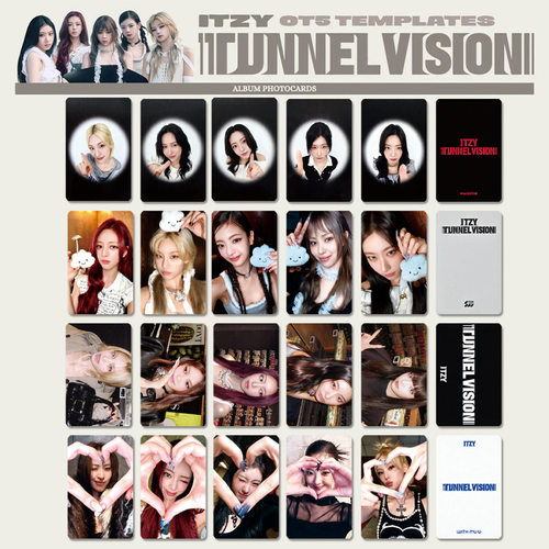 ITZY TUNNEL VISION专辑卡 明信片特典卡 黄礼志  申留真周边自制