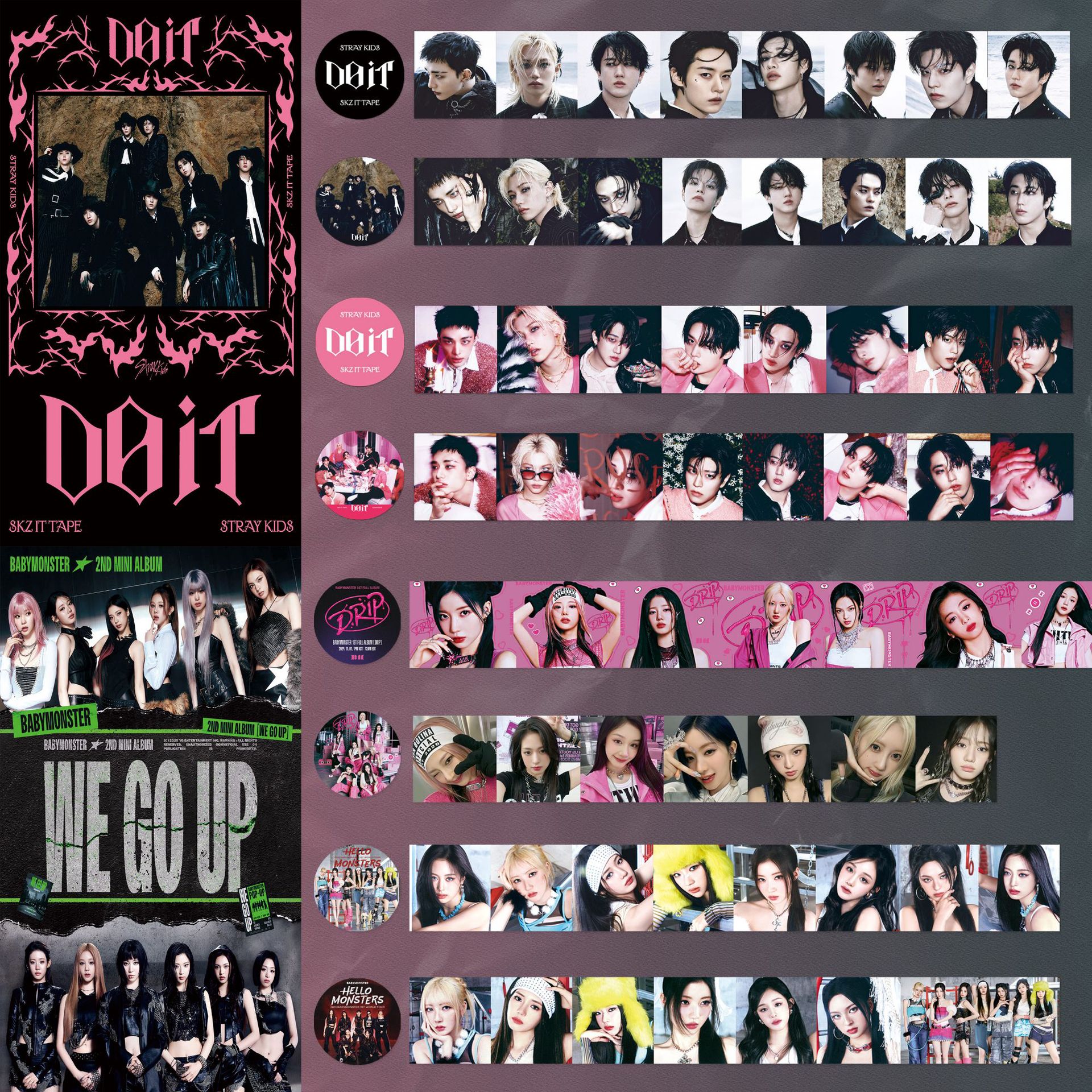 SK和纸胶带迷你专辑DOIT贴画INS