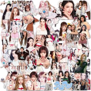 B65张Hearts2Hearts新单曲RUDE!》不干胶贴纸崔志宇金主恩柳河览