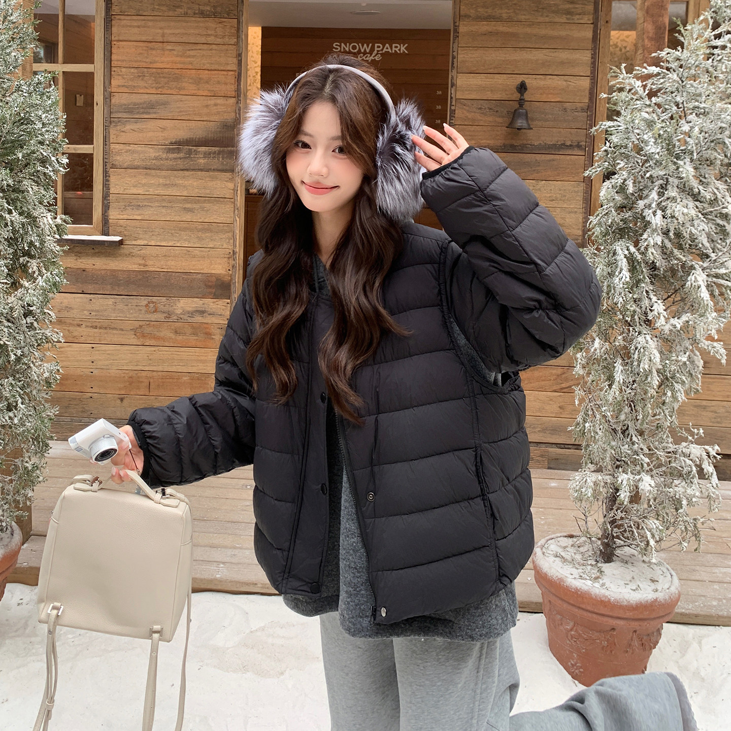 新品两件套羽绒服2D118-6177-P280-K398,女装套装/套裙,2D118