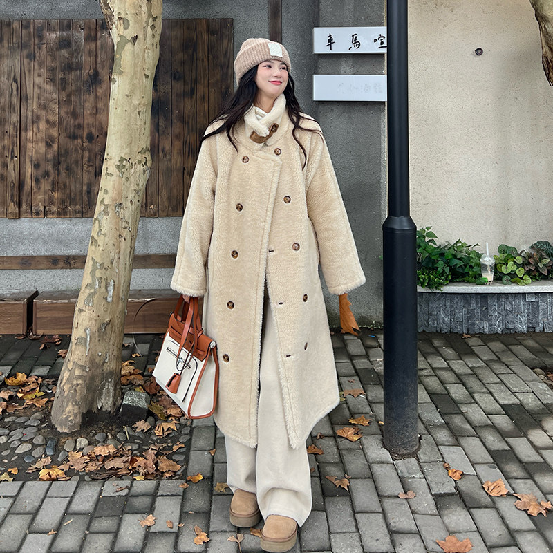 -两面穿皮毛一体大衣-2D118-2510-p195-k298,女装毛呢外套,2D118