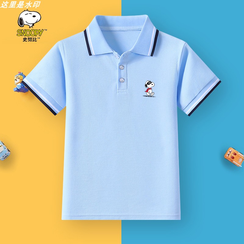 史努比男童短袖夏季新款POLO衫