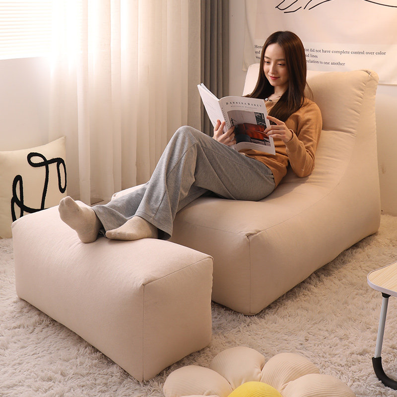 速发懒人沙发可躺可睡台休闲单子躺卧卧榻米座椅榻室躺椅椅人沙发