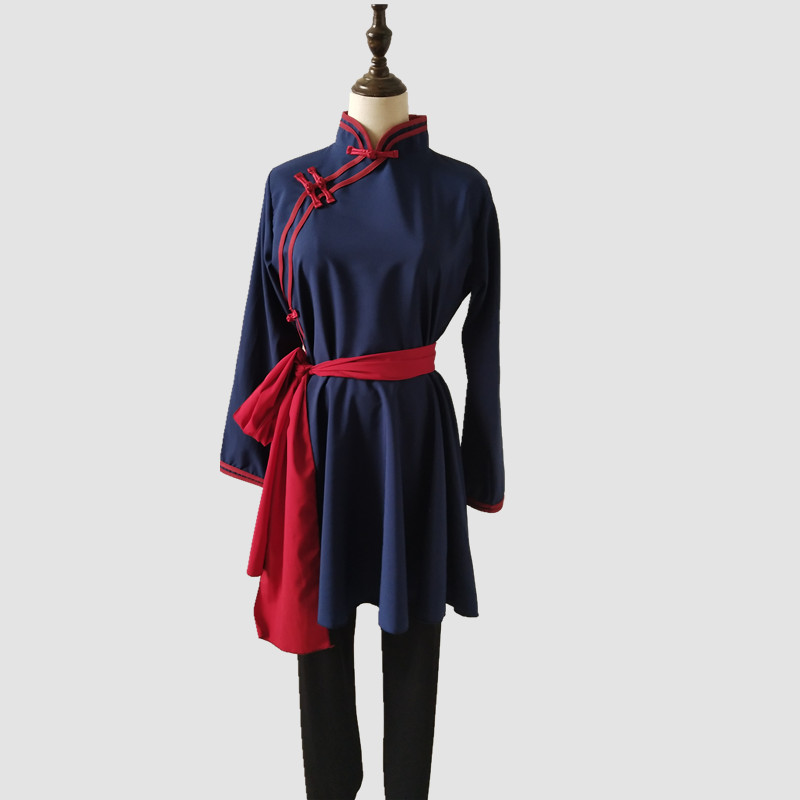 成人民族舞蹈服女蒙古服艺考蒙古族展示课服装少数民族表演服女