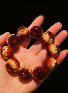 现货一件10颗小众血腥仿真眼球眼珠手链仿真血丝眼球手串