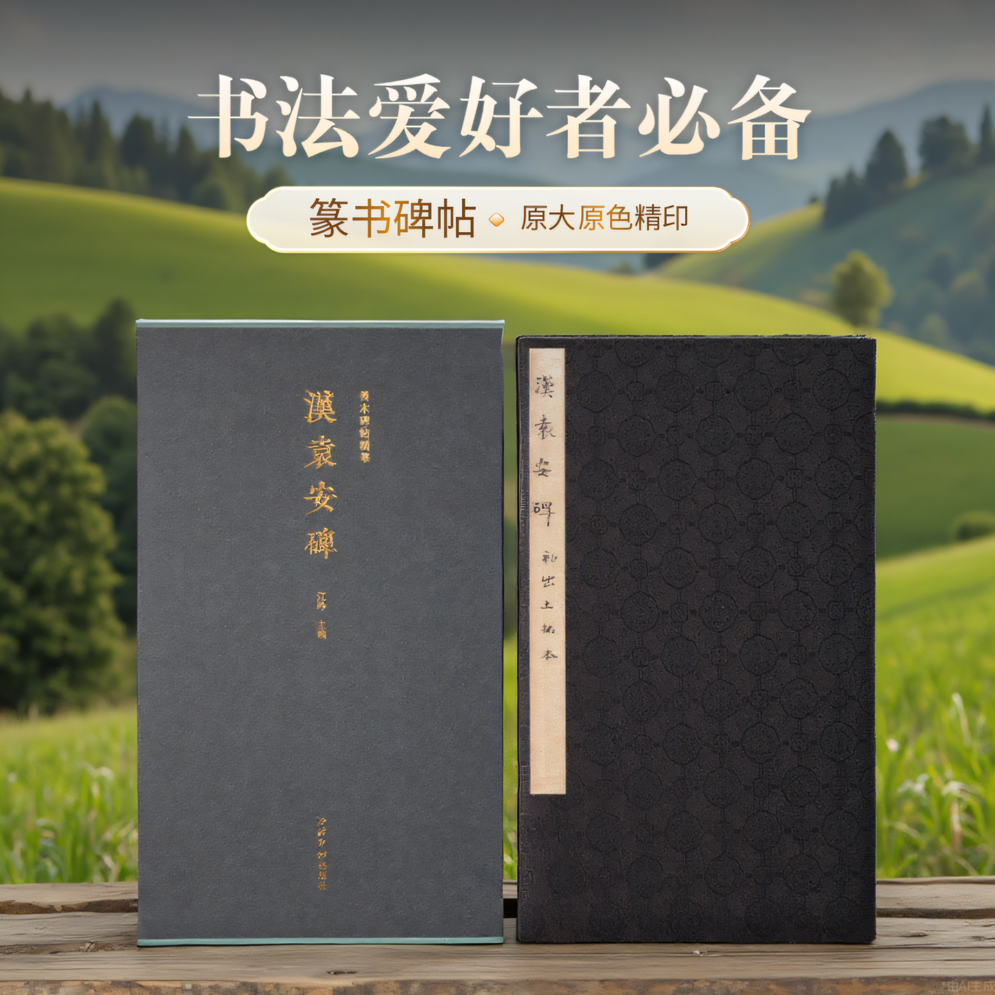 汉袁安碑一版一印 善本碑帖精华 可平摊高清碑帖原大原色碑刻临摹范本 篆书毛笔书法字帖名帖收藏临习鉴赏国家图书馆藏本西泠印社