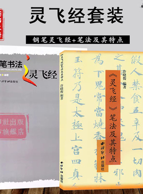 钢笔书法灵飞经套书全2册 笔画部首结构章法技法图解中小学生成人临摹书法练字帖硬笔楷书入门教程教材 钢笔速成基础训练教材书籍