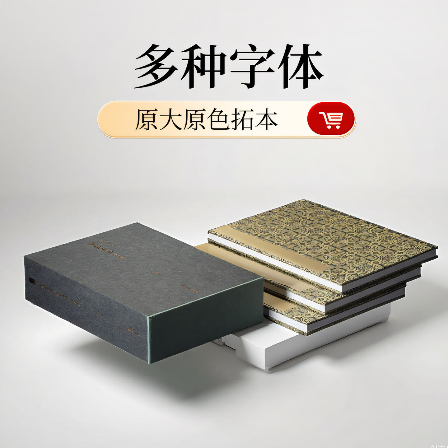 宋拓汝帖全三册 吴荣光旧藏本一版一印善本碑帖精华 经折装帧高清碑帖原大原色拓本墨迹本 篆隶楷行草书毛笔书法字帖临摹入门范本