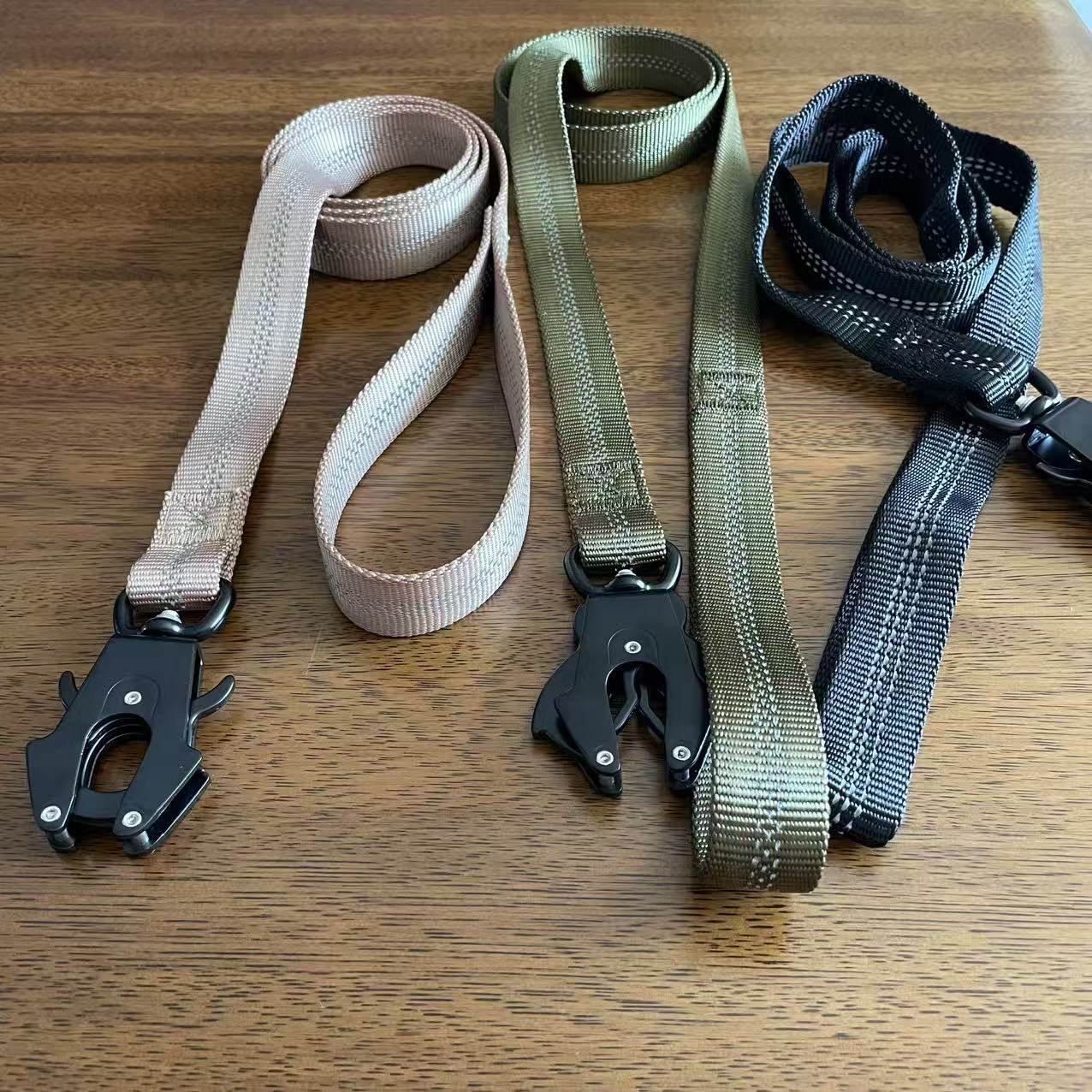 青蛙扣尼龙牵引中型中大型犬训犬快速释放牵引便捷训狗遛狗绳