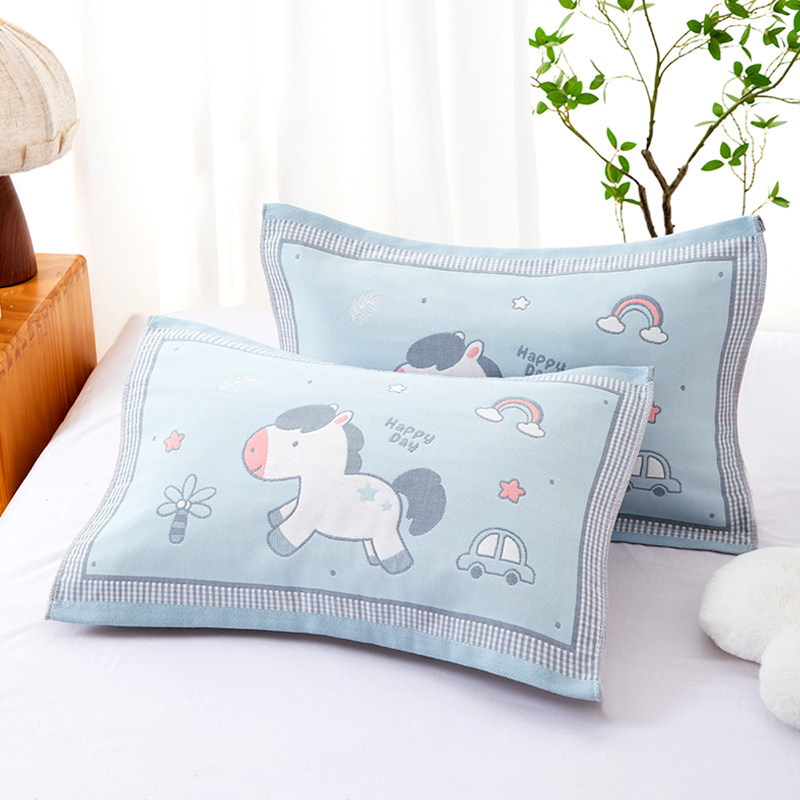 小号尺寸宝宝枕巾婴幼儿童专用小枕巾35*55cm柔软吸汗透气枕头巾