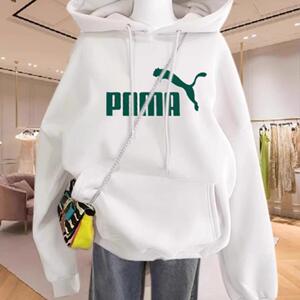 Puma彪马宽松卫衣男女2024秋冬季新款青少年美式简约情侣连帽外套