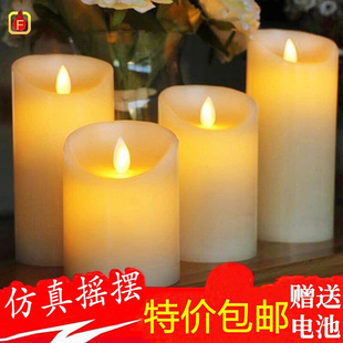 饰引路灯 led电子蜡烛灯摇摆灯芯仿真石蜡灯假蜡烛婚庆浪漫表白装