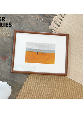 4ES |金色麦田 法式油画色彩 圆边风格实木装饰画客厅餐厅挂画