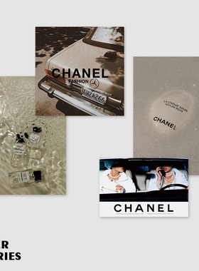 4ES | ch@nel大牌风复古 经典时尚卡片套装 小香墙贴拍照道具装饰
