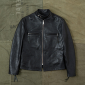 海觉 刀锋修身 水洗7号全植马皮机车直拉beck HDK 666 短款 版 型