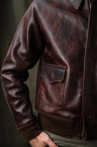 KUDU海觉复古翻领皮衣皮衣