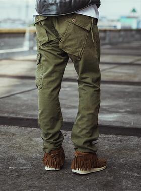 HDK(海觉)  大口袋不规则CARGO 微锥裤型 12OZ高密度轻薄帆布军裤