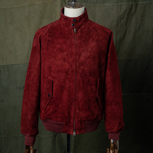 马皮复古皮衣夹克哈灵顿G9